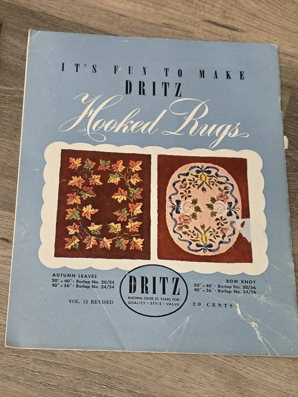 Vintage Rug Hooking Book Lot Columbia Manual Vol 116 Dritz Vol 12 Patterns